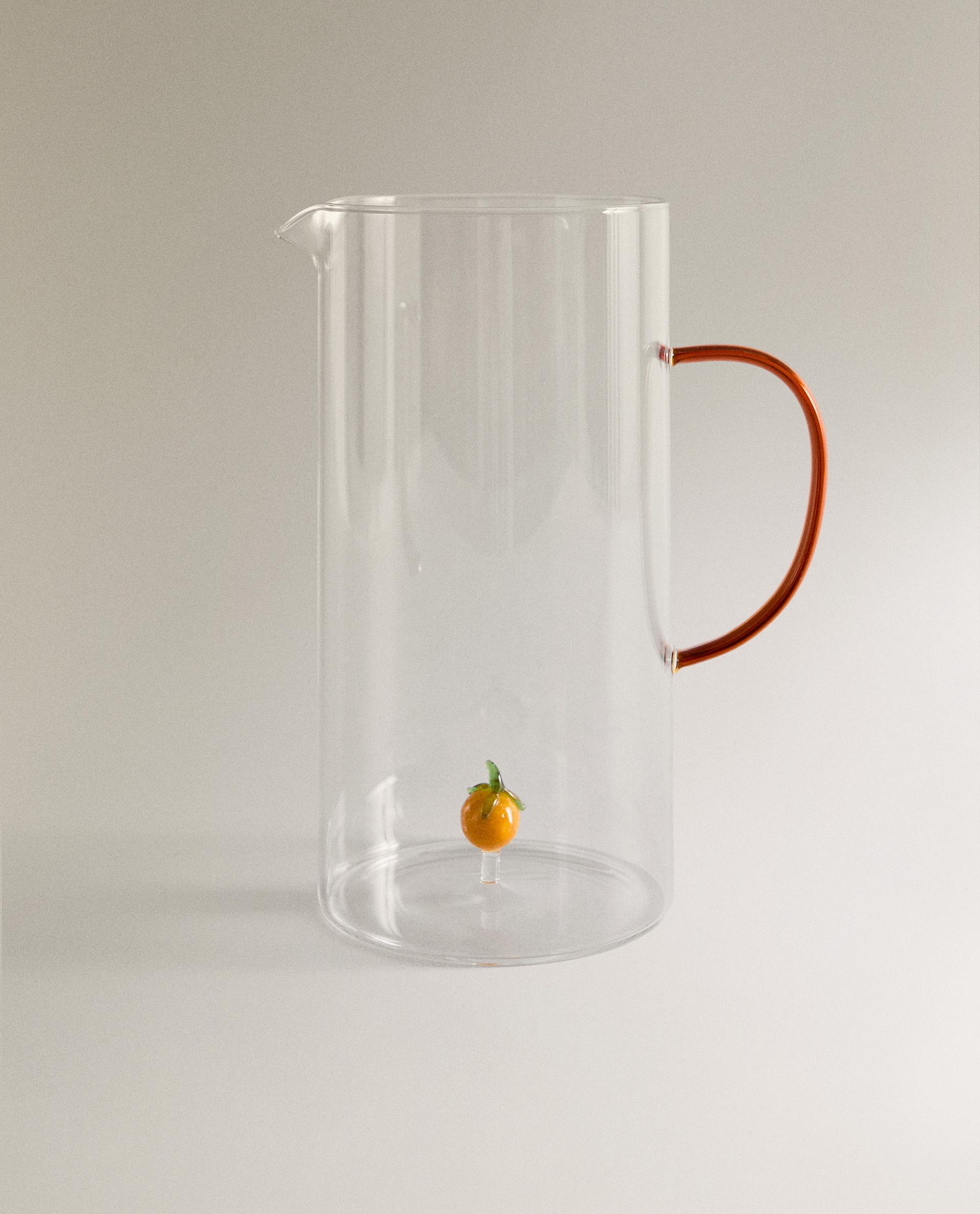 ハンドル付き オレンジ ガラス製 ピッチャー | Zara Home 日本/Japan
