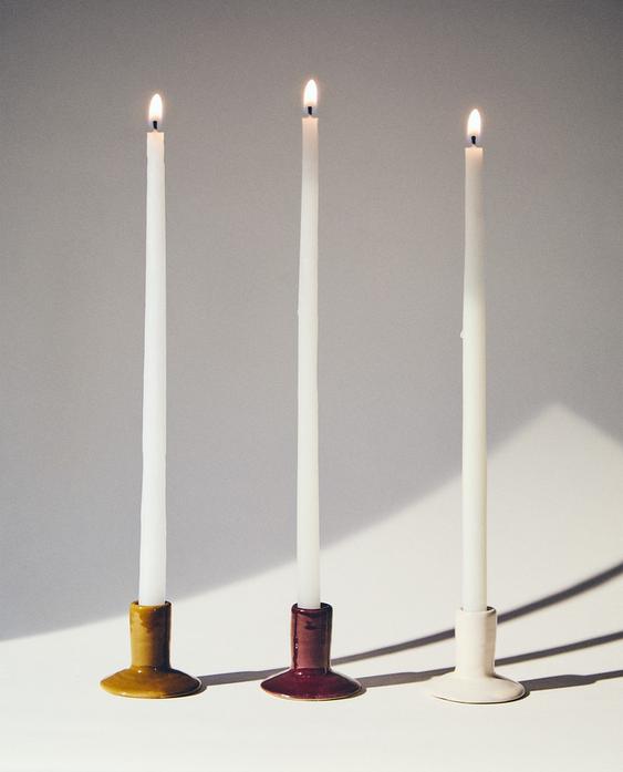 PACK CANDELABRI GRÈS (3 PEZZI)