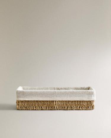 LONG BASKET WITH COTTON LINING