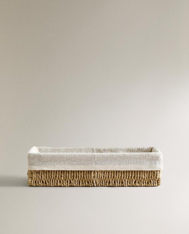 LANGER AUFBEWAHRUNGSKORB MIT BAUMWOLLFUTTER