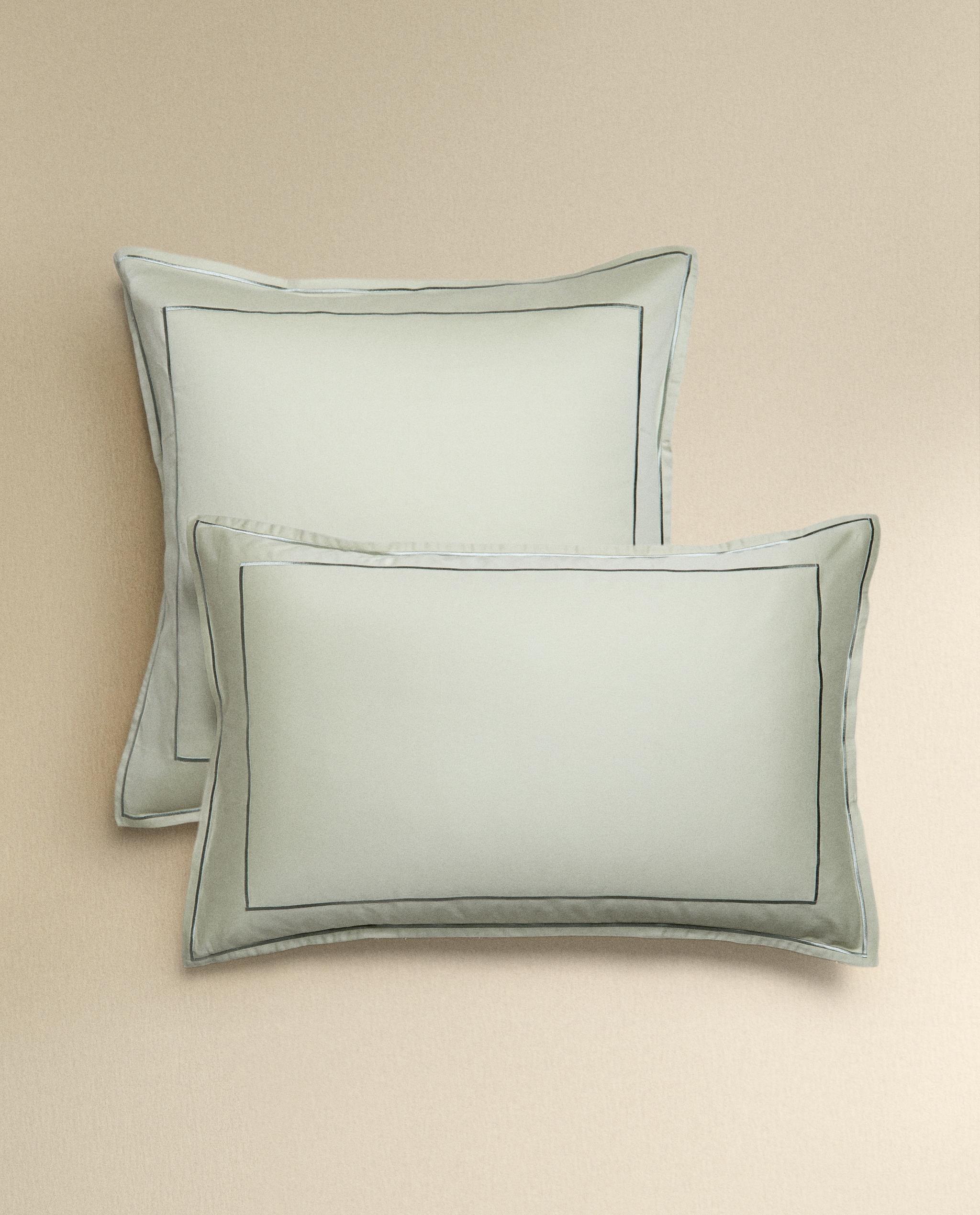 SATEEN PILLOWCASE WITH DOUBLE TRIM product thumbnail 16