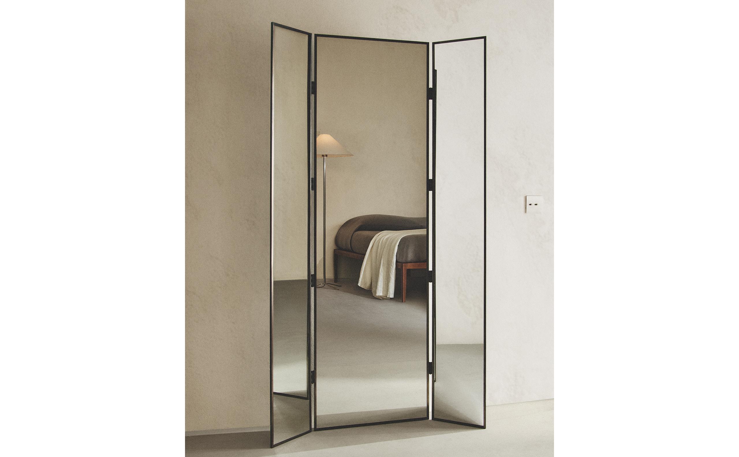 METAL TRIPTYCH MIRROR