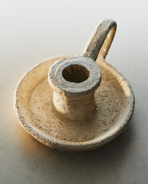 CLAY CANDLESTICK
