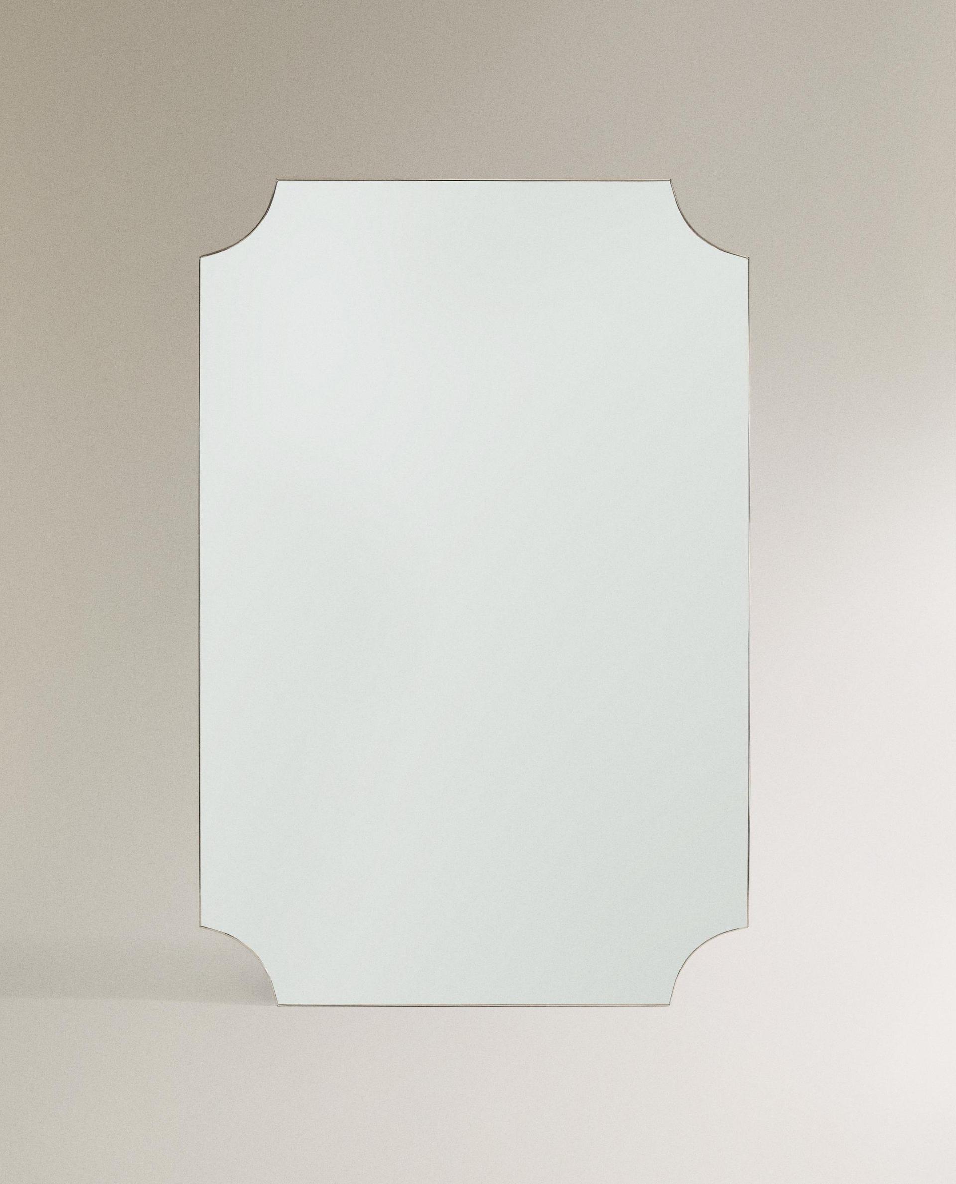 MIRROR WITH SILVER BORDER MIRROR WITH SILVER BORDER