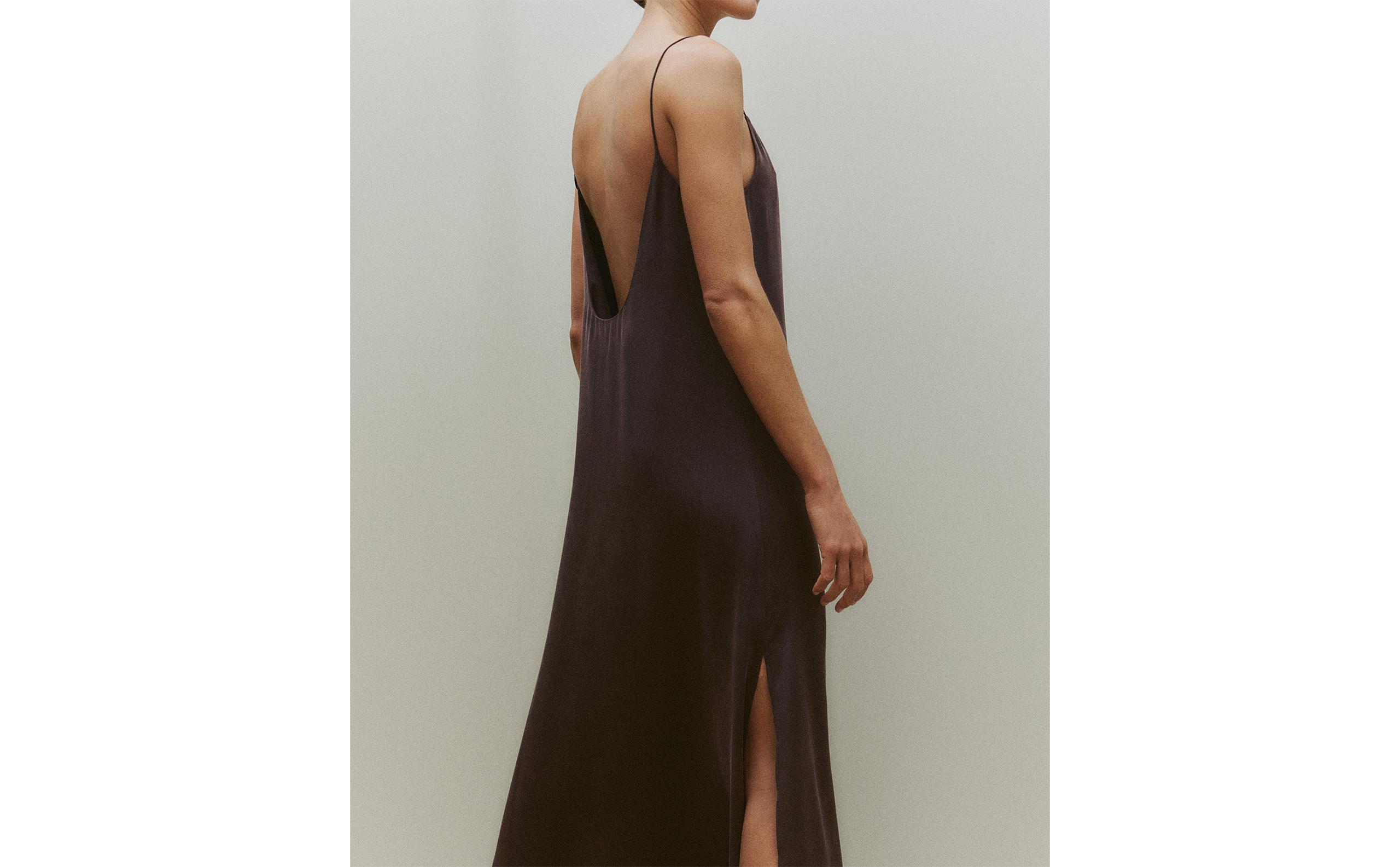 スペイン発送 ZARA 限定版 100%シルク アシンメトリードレス ZARA】LIMITED EDITION シルク 100% アシンメトリーワンピース