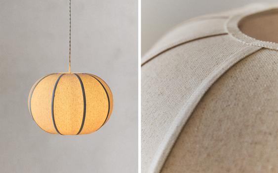 SMALL LINEN PENDANT LAMP