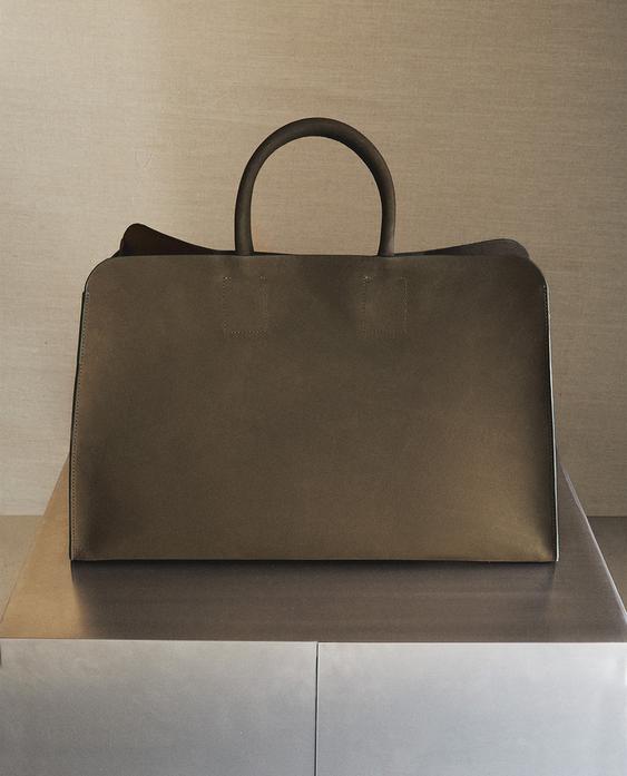 NUBUCK LEATHER TOTE BAG