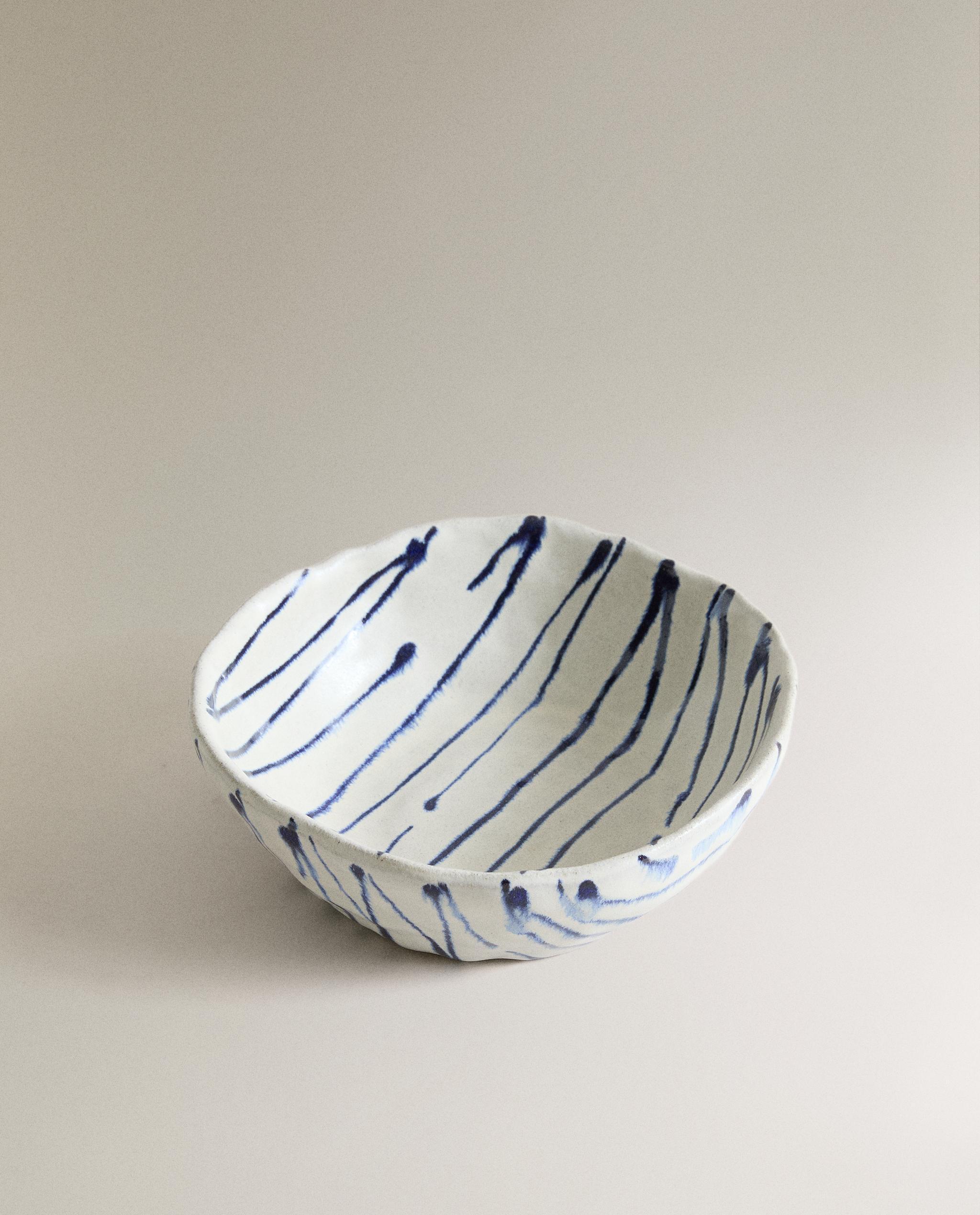 STRIPED EARTHENWARE BOWL product thumbnail 3