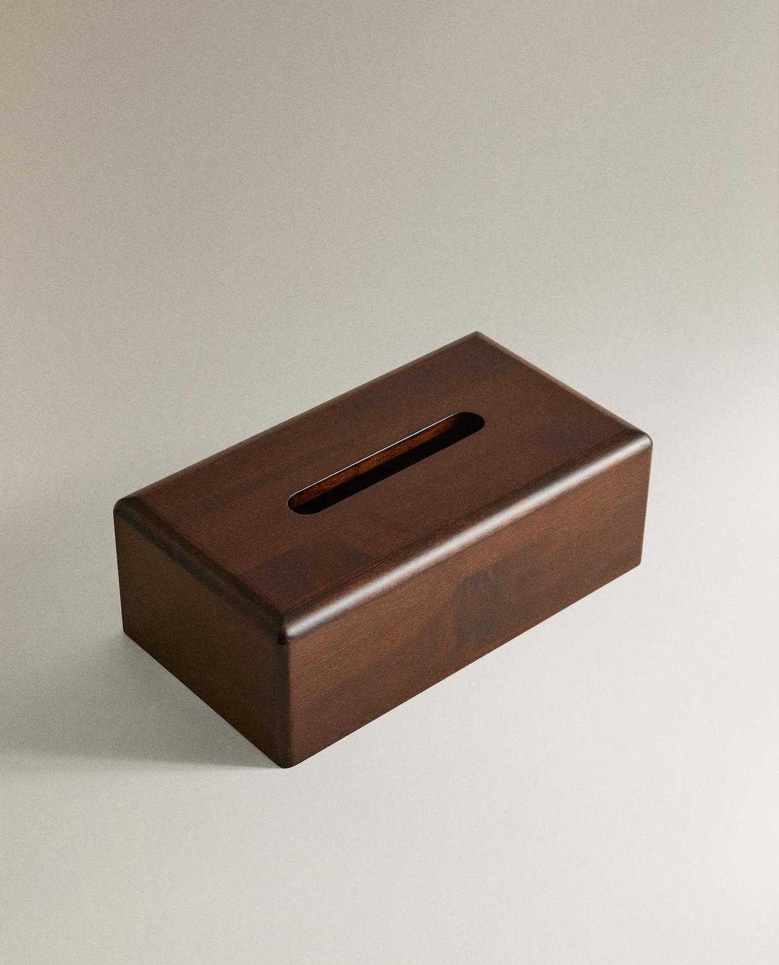 BOÎTE À MOUCHOIRS EN BOIS