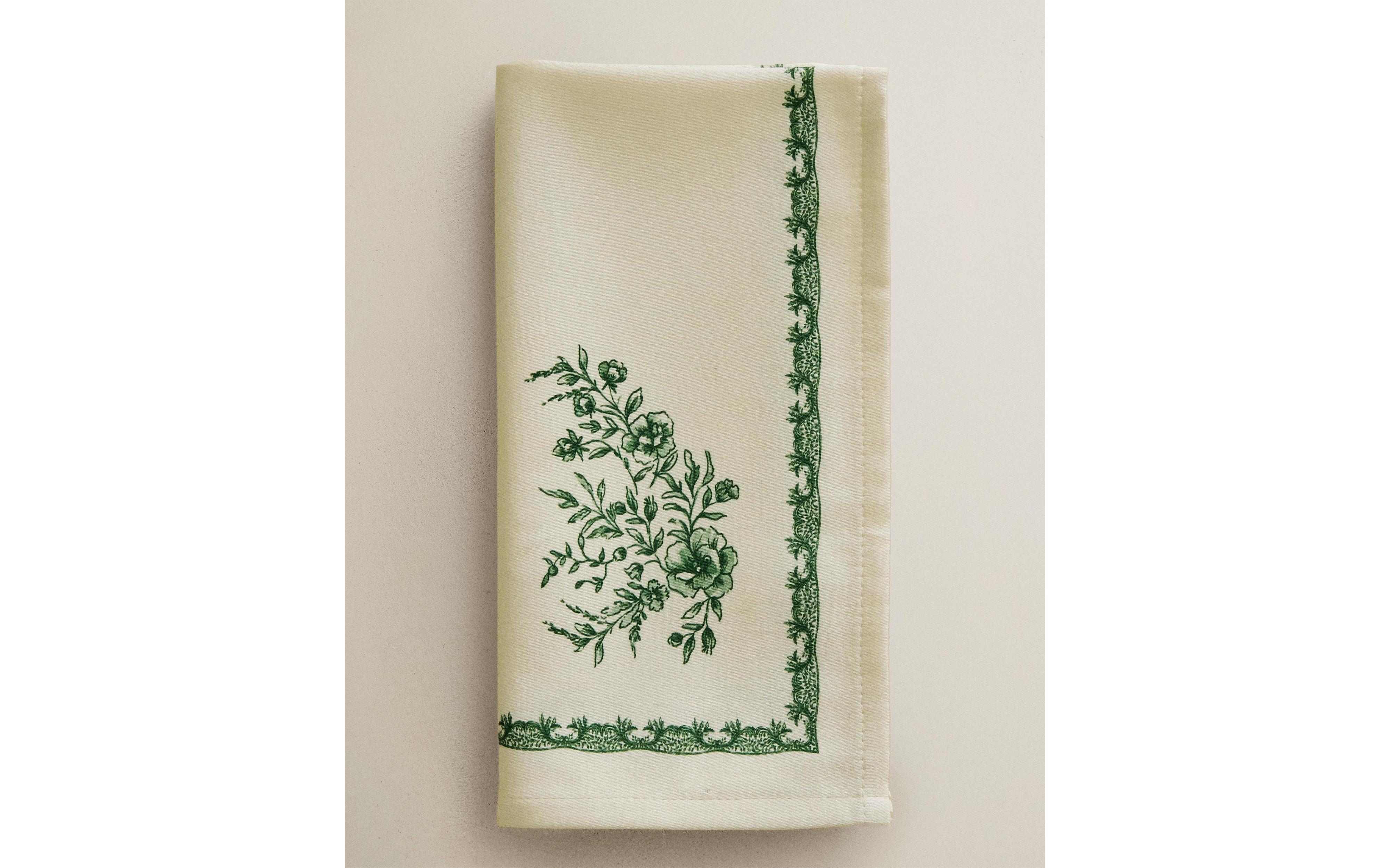 PACK OF FLORAL SATIN NAPKINS (PACK OF 2) product thumbnail 9