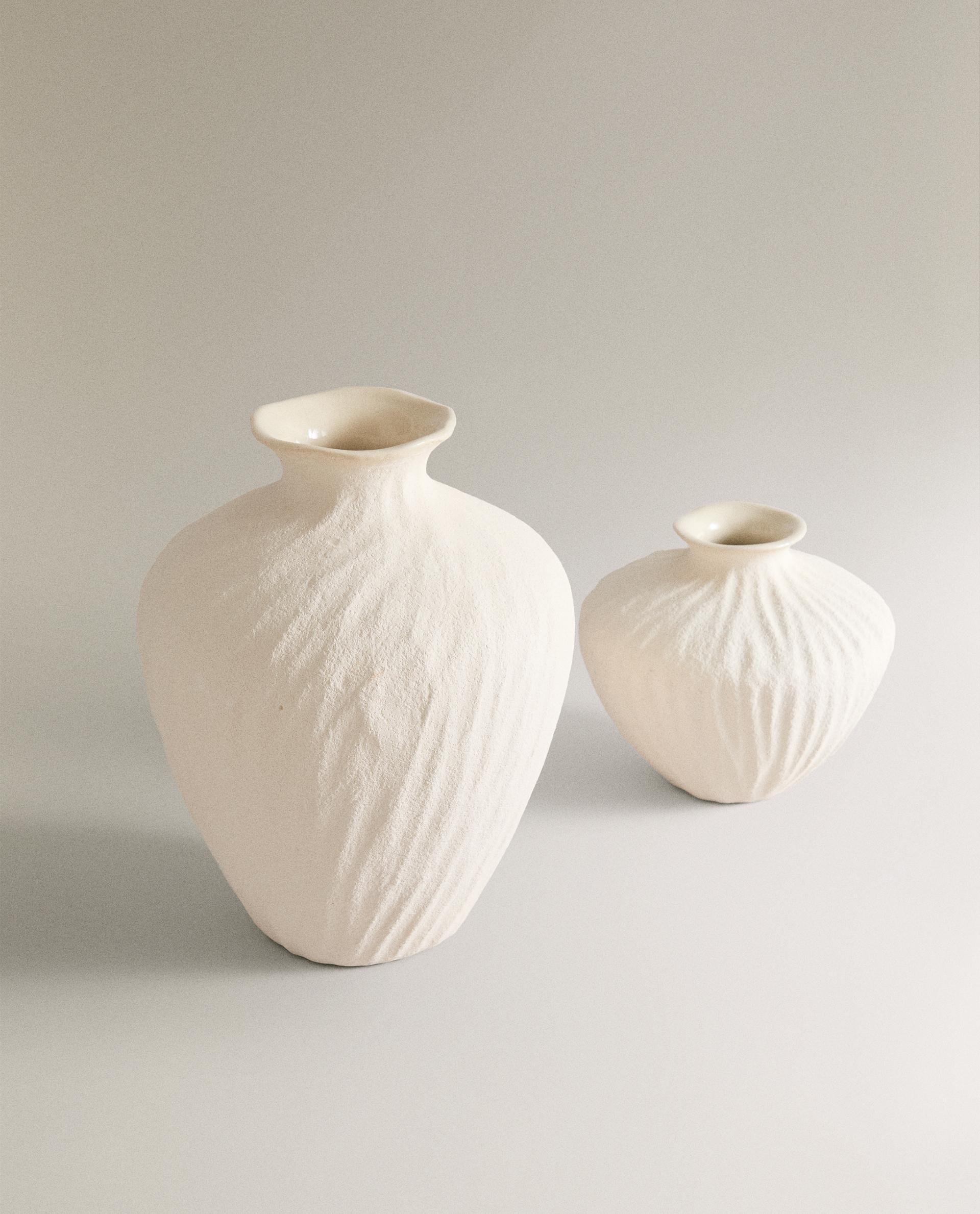テクスチャー セラミック 花瓶 | Zara Home 日本/Japan
