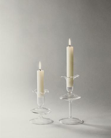 SZKLANY ŚWIECZNIK SZKLANY ŚWIECZNIK