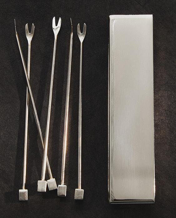 SET BEȚIȘOARE APERITIV CU CUTIE METALICĂ (SET DE 6)