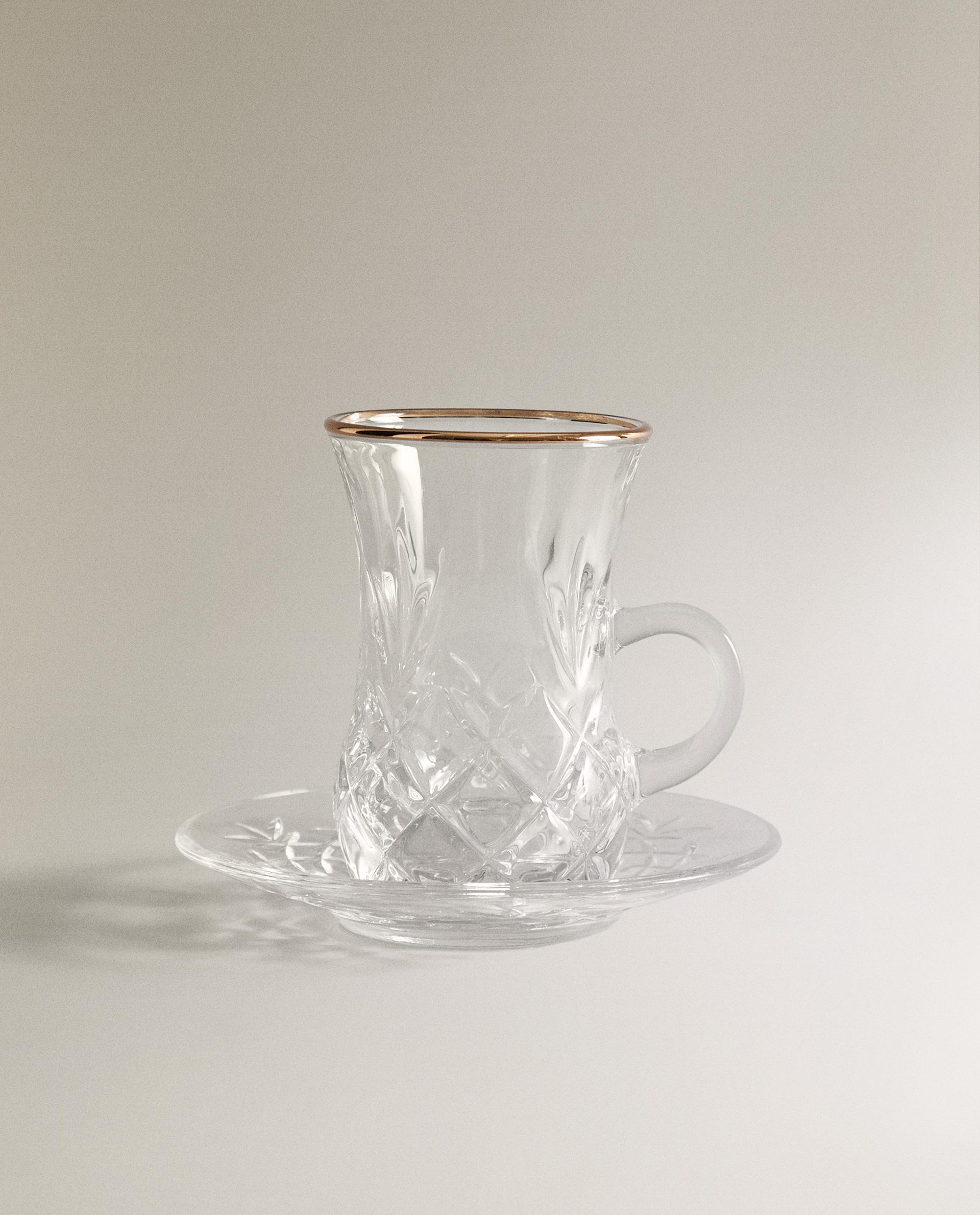 ENGRAVED GLASS TEACUP product thumbnail 8