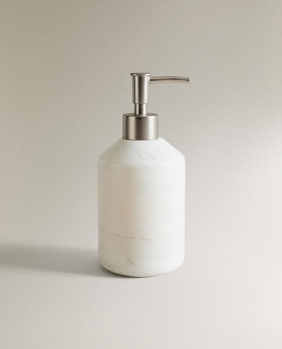 WHITE MARBLE SOAP DISPENSER