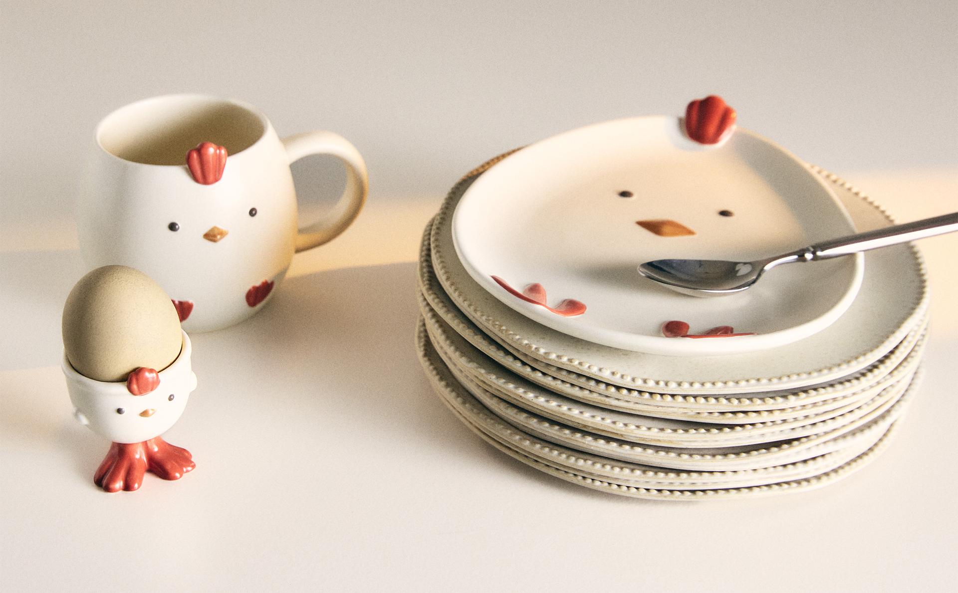 KIDS’ PORCELAIN HEN DINNER SET KIDS’ PORCELAIN HEN DINNER SET