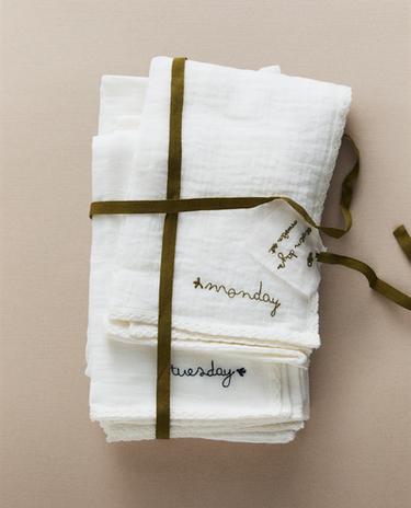 MOUSSELINES BÉBÉ (PACK DE 7)