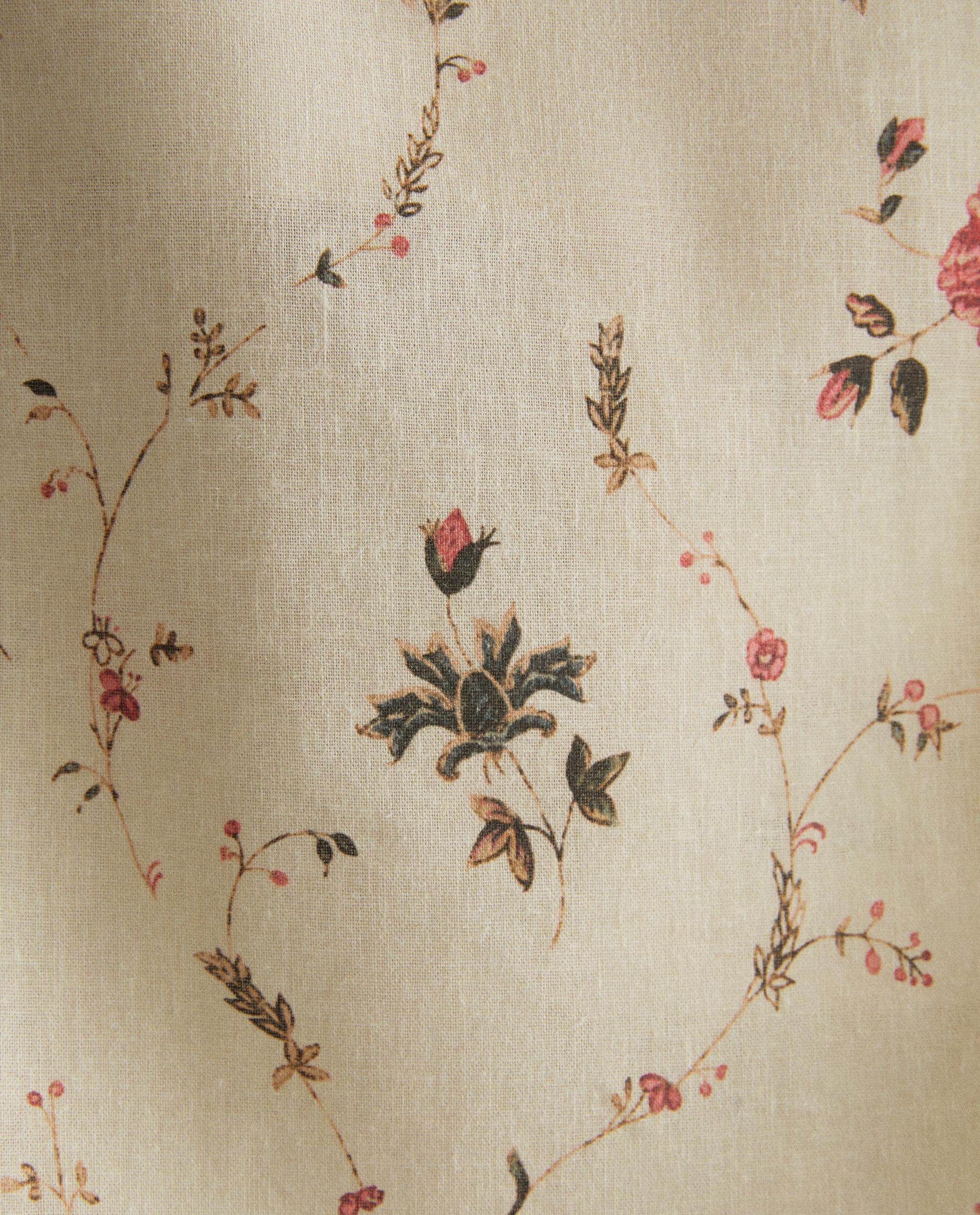 FLORAL PRINT LINEN AND COTTON TOP | KATHARINE POLE product thumbnail 3