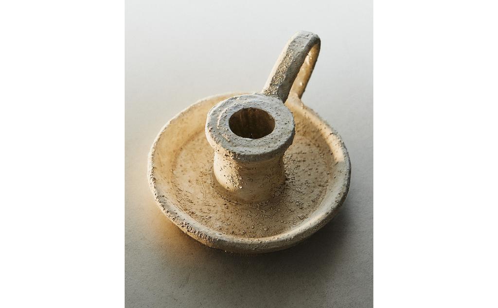 CLAY CANDLESTICK CLAY CANDLESTICK