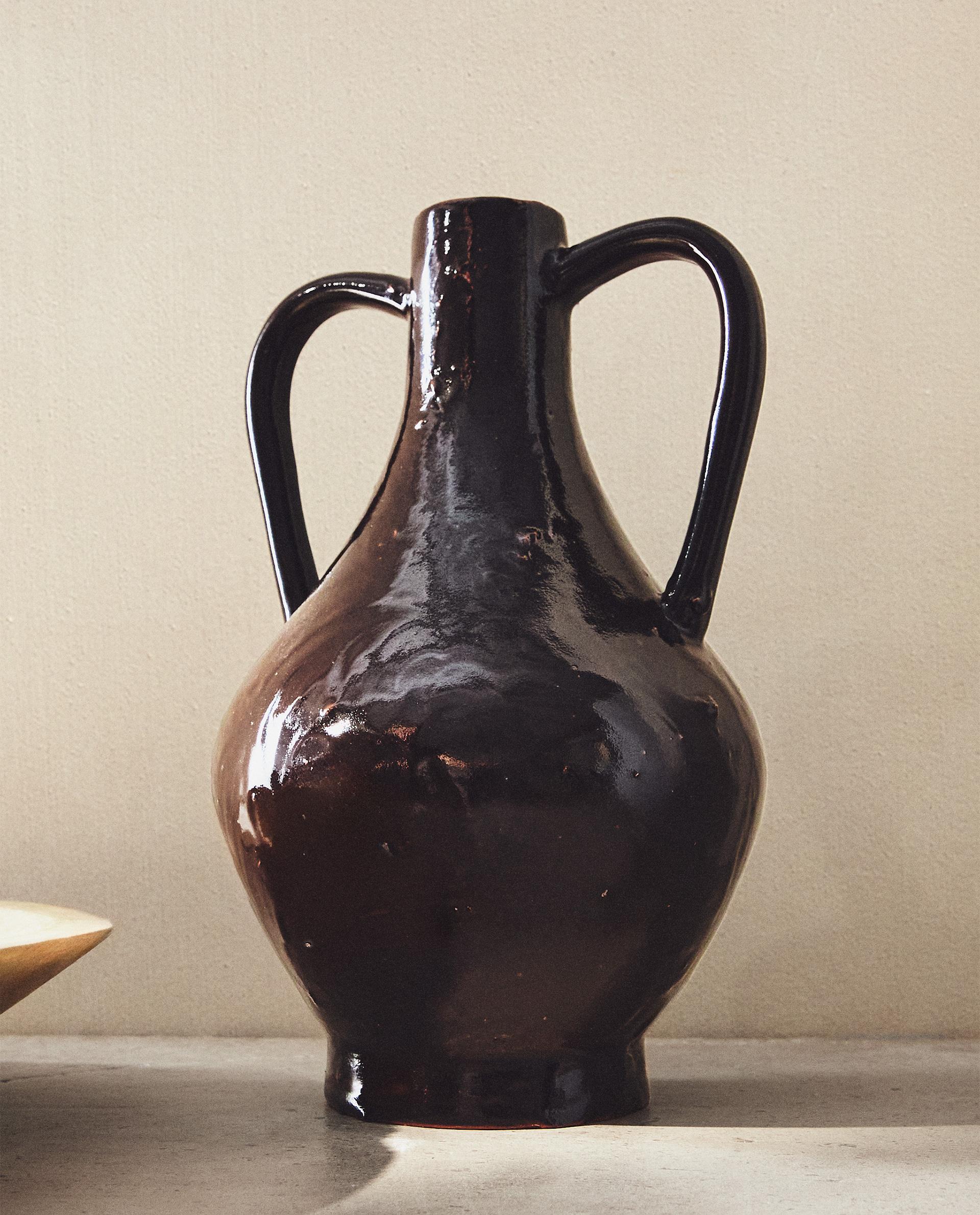 VASE EN CÉRAMIQUE MARRON | Zara Home France