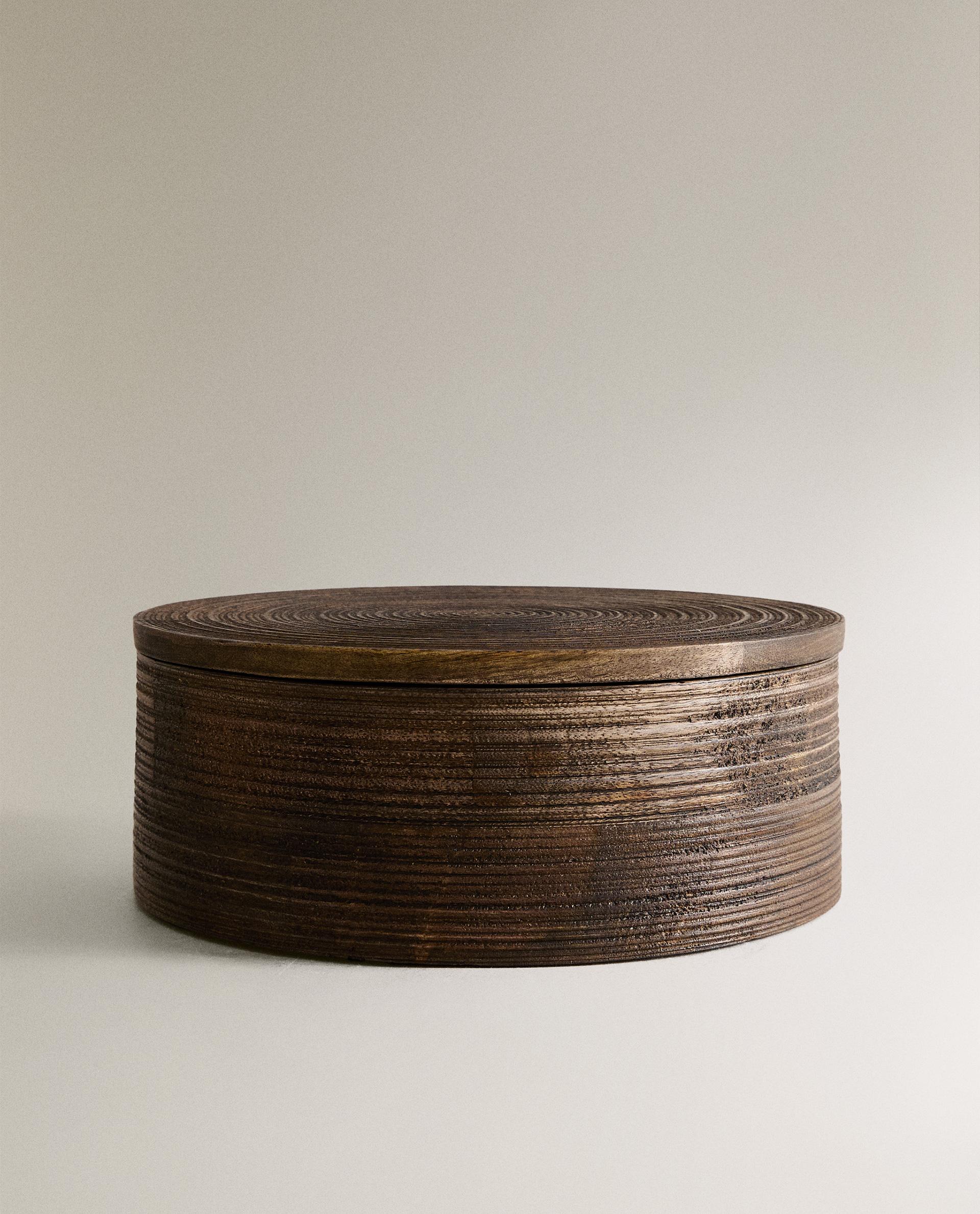 LARGE ROUND WOODEN BOX product thumbnail 5
