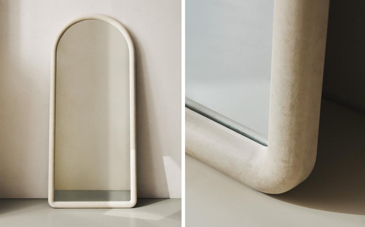 FULL LENGTH MIRROR WITH WOODEN ARCH