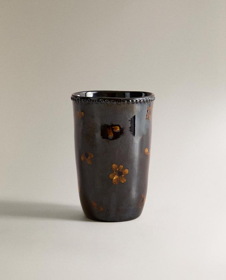 СТАКАН ДЛЯ ЗУБНЫХ ЩЕТОК, ЦВЕТОЧНЫЙ СТАКАН ДЛЯ ЗУБНЫХ ЩЕТОК, ЦВЕТОЧНЫЙ