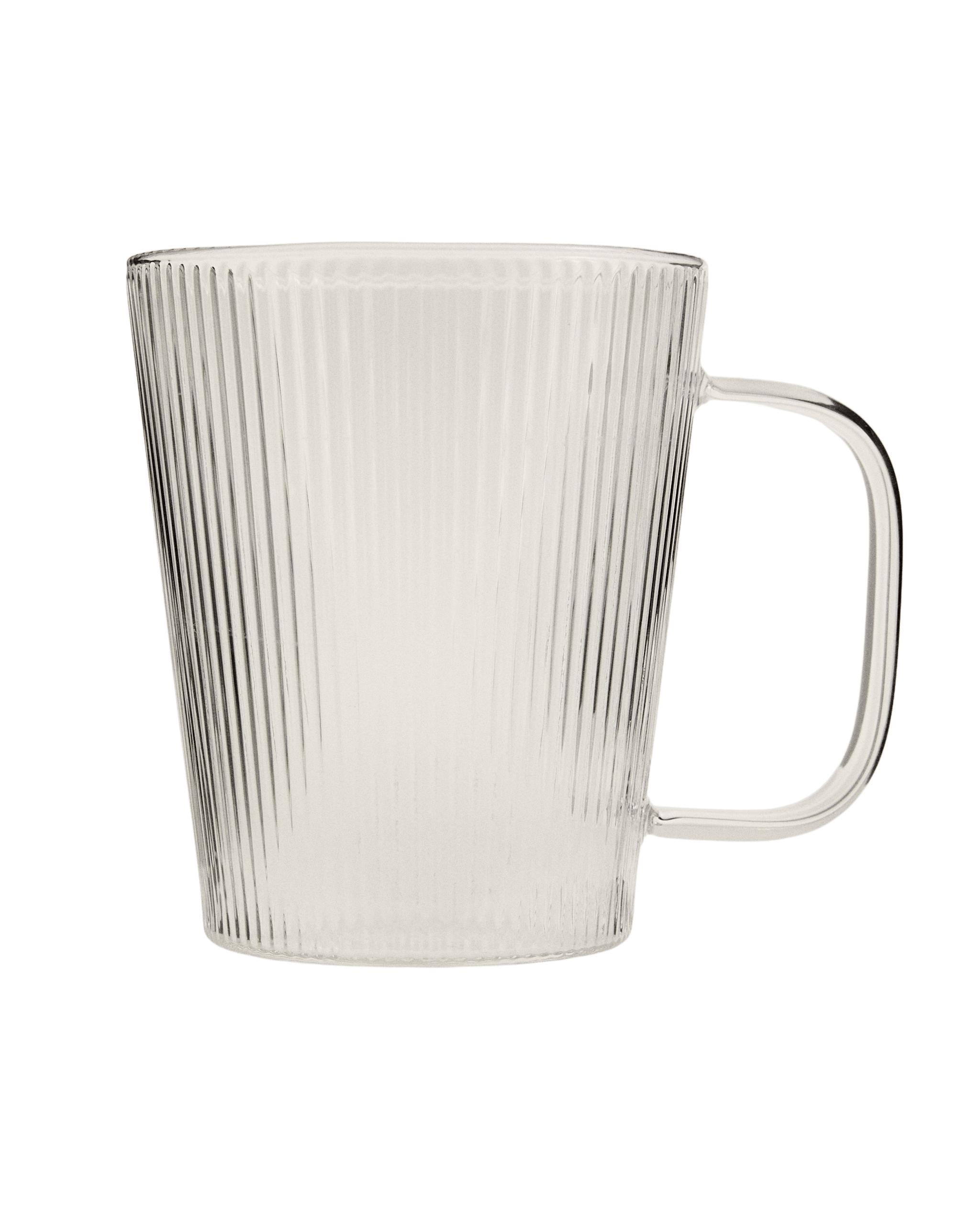 BOROSILICATE GLASS MUG WITH LINES product thumbnail 11