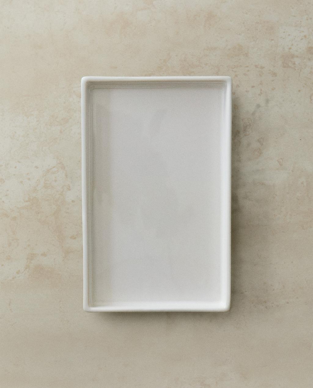 バス用トレイ クレイポッタリー ホワイト