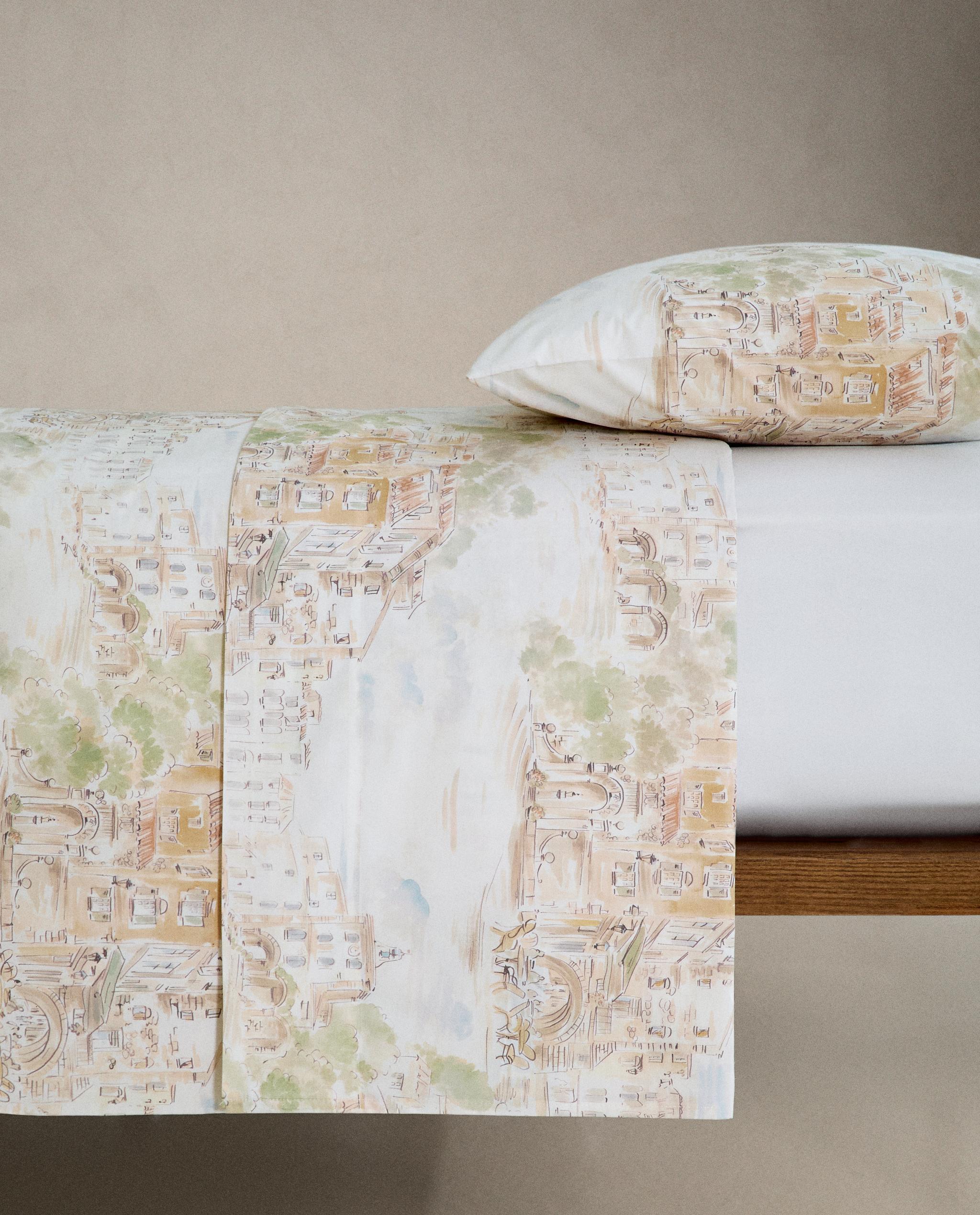 LANDSCAPE PRINT COTTON DUVET COVER product thumbnail 5