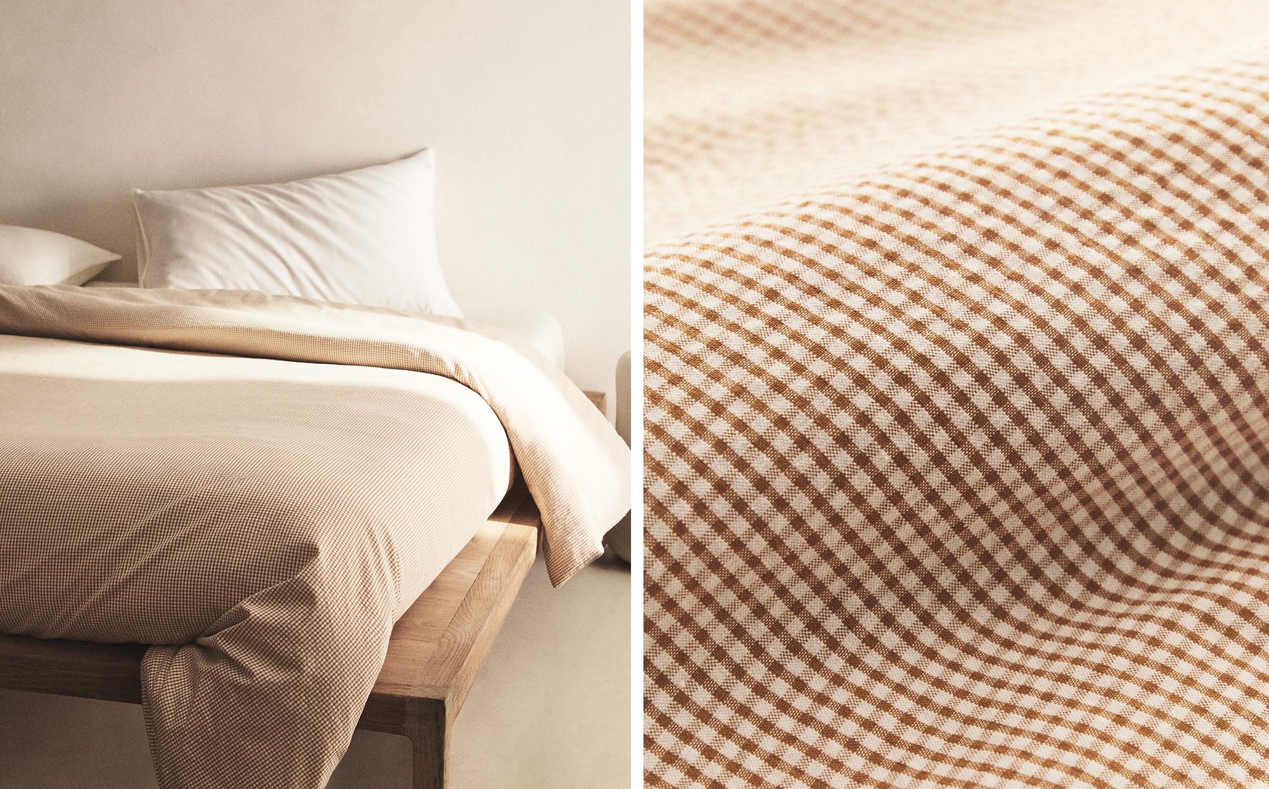 ZARAHOME　ボックスシーツ　掛け布団カバー　セット　グレージュ　シングル リネン シーツ セット | Zara Home 日本/Japan