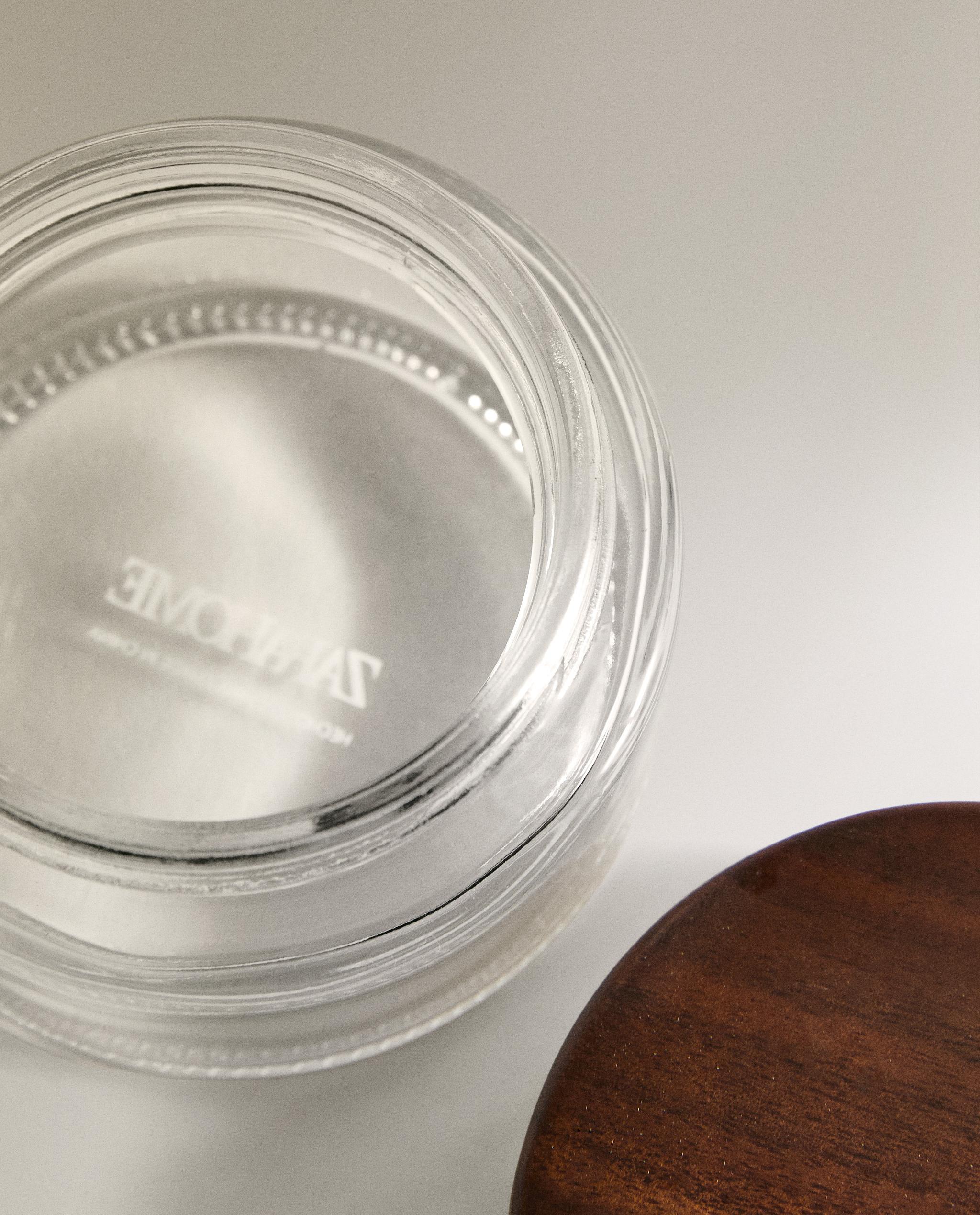 GLASS AND WOOD BATHROOM ORGANISER JAR product thumbnail 5
