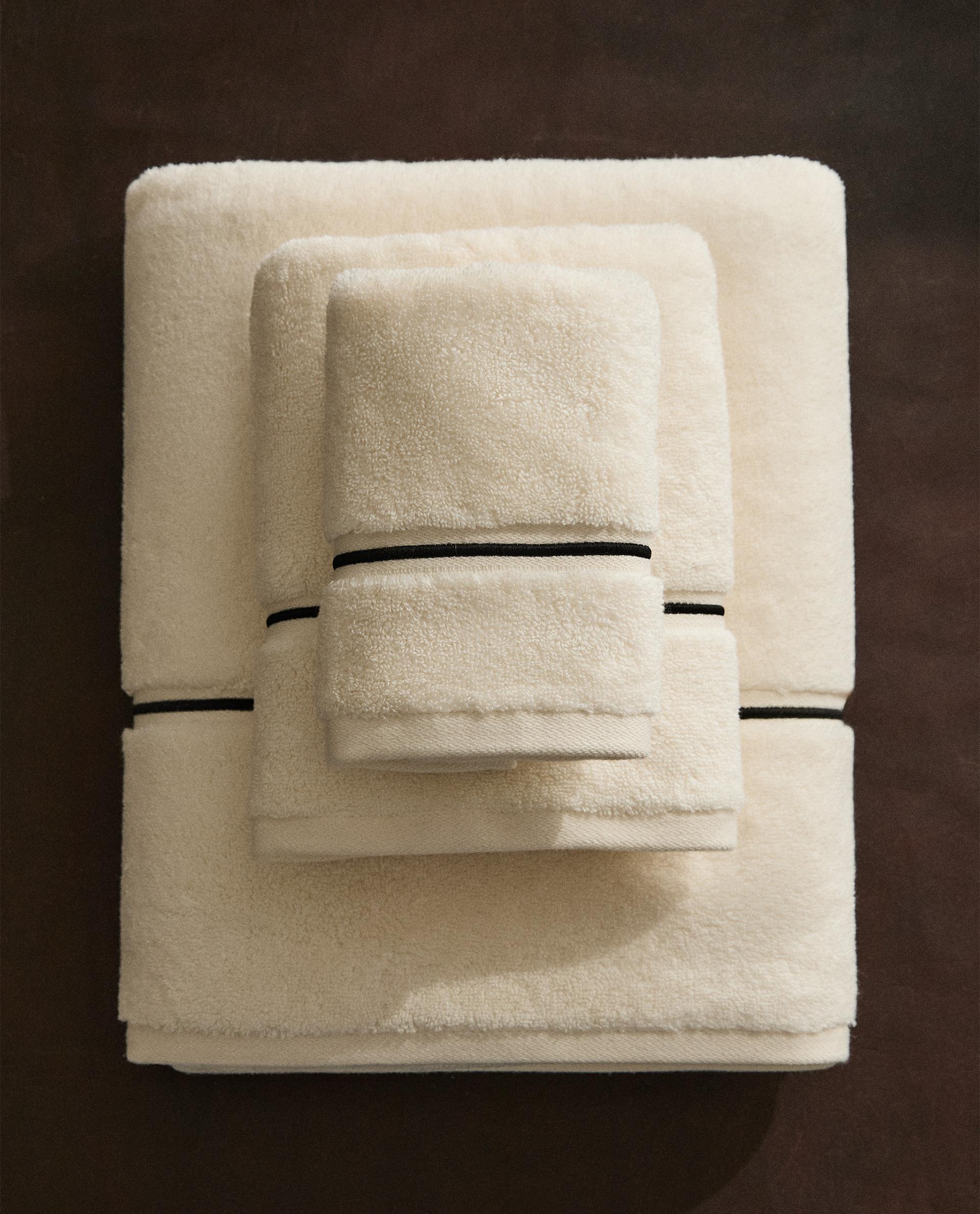 EMBROIDERED TRIM BATH TOWEL - BESTSELLERS - BATHROOM | Zara Home United States of America | Zara Home United States of America