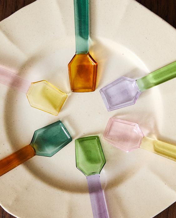 PACK CUCHARILLAS HELADO BOROSILICATO MULTICOLOR (PACK DE 6) PACK CUCHARILLAS HELADO BOROSILICATO MULTICOLOR (PACK DE 6)