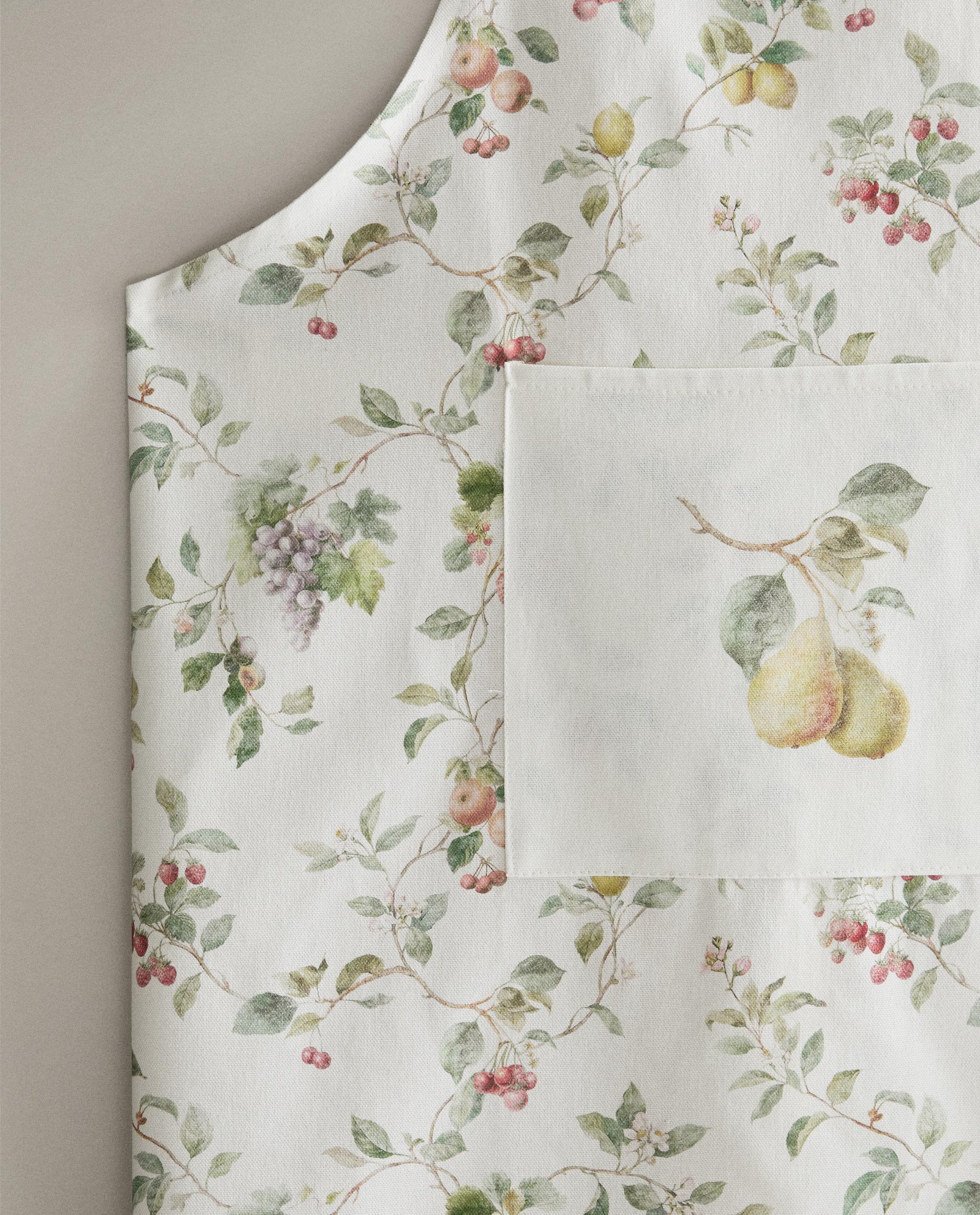 FLORAL COTTON APRON product thumbnail 3
