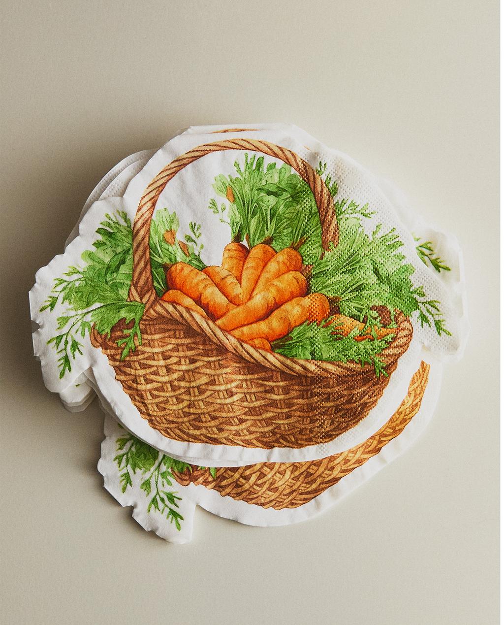 PACK OF CARROT PAPER NAPKINS (PACK OF 20)