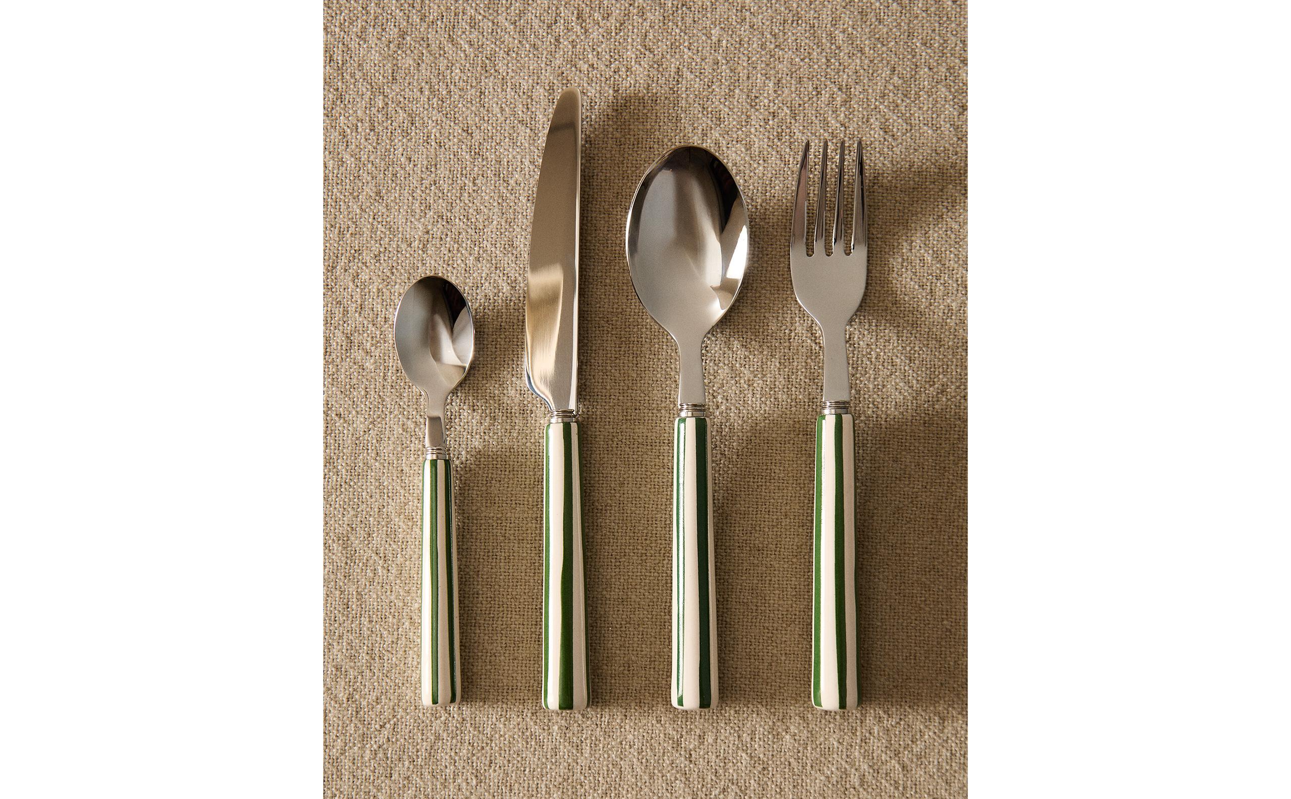 ZARA HOME カトラリーセット　ゴールド 3-PIECE GOLDEN STEEL FLATWARE SET | Zara Home United States