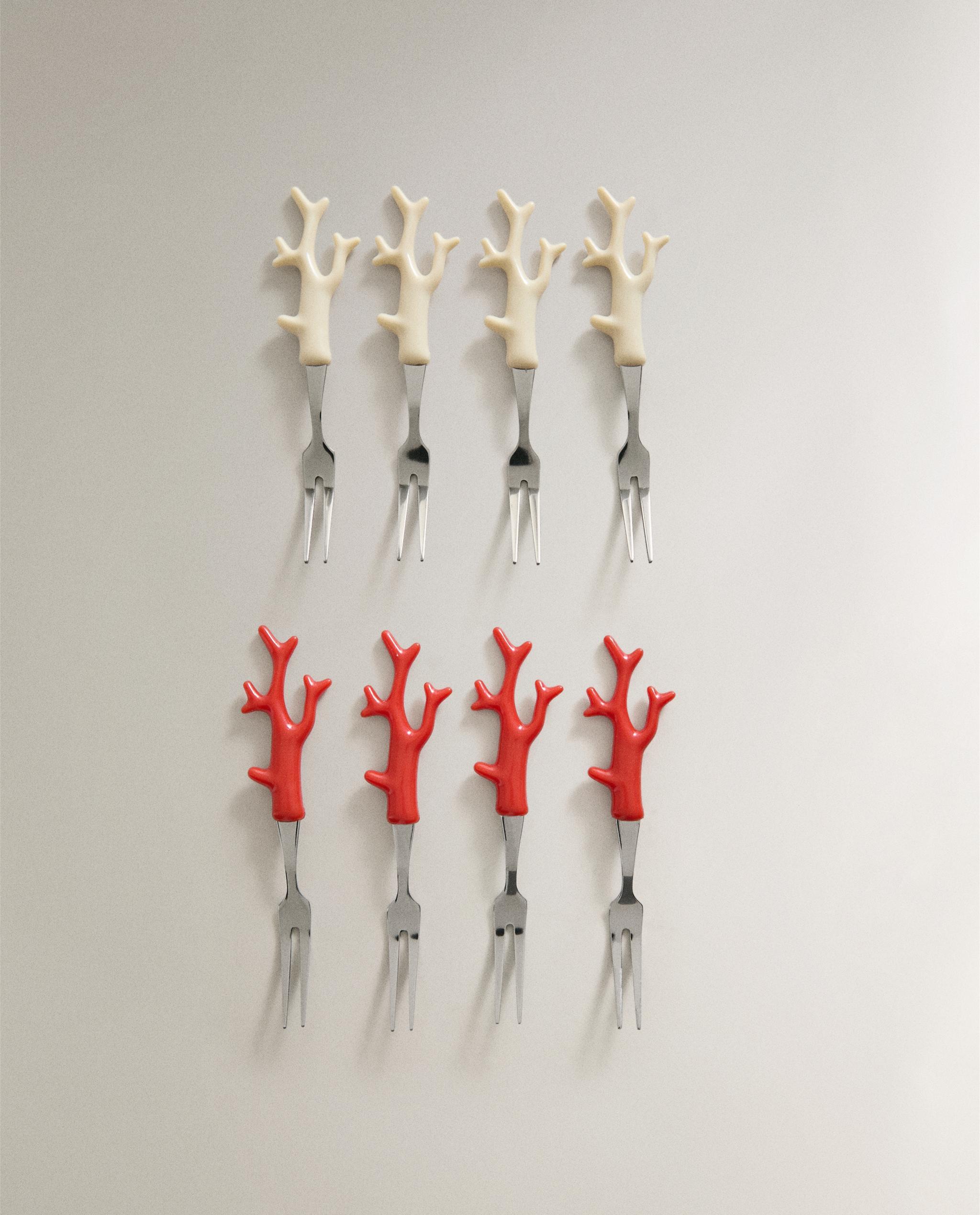 PACK OF MINI CORAL FORKS (PACK OF 8) product thumbnail 9
