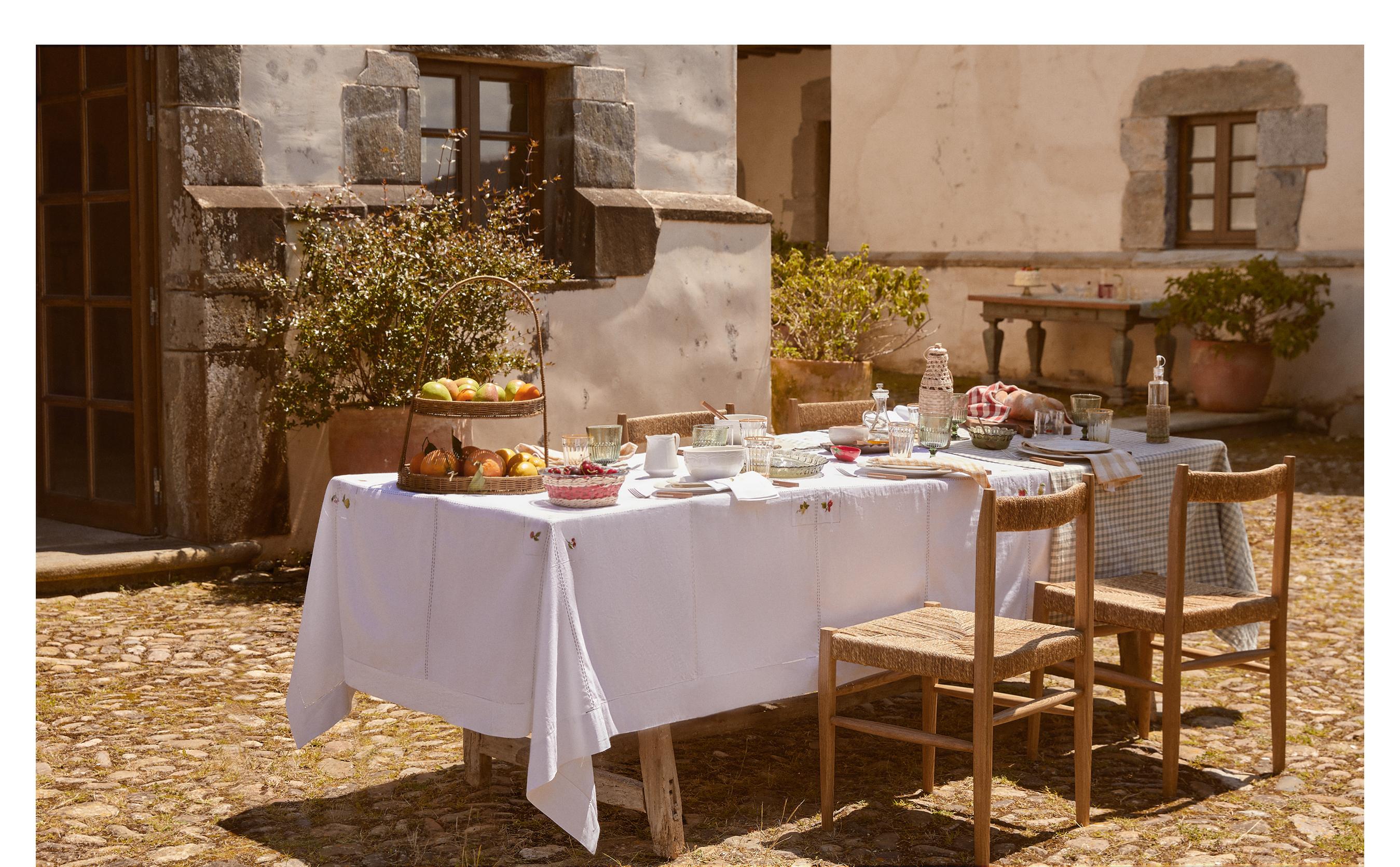 FRUIT RAMIE TABLECLOTH