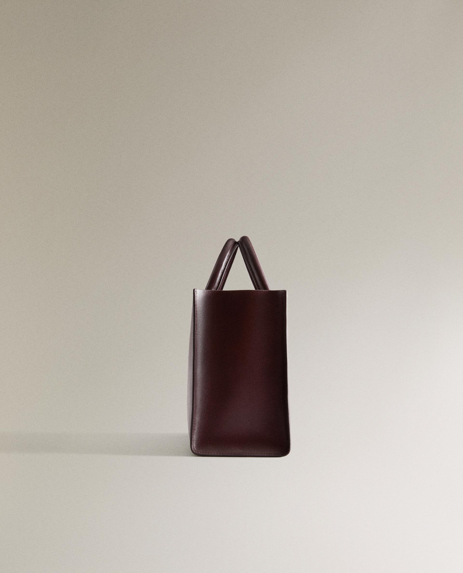 LEATHER MINI TOTE BAG