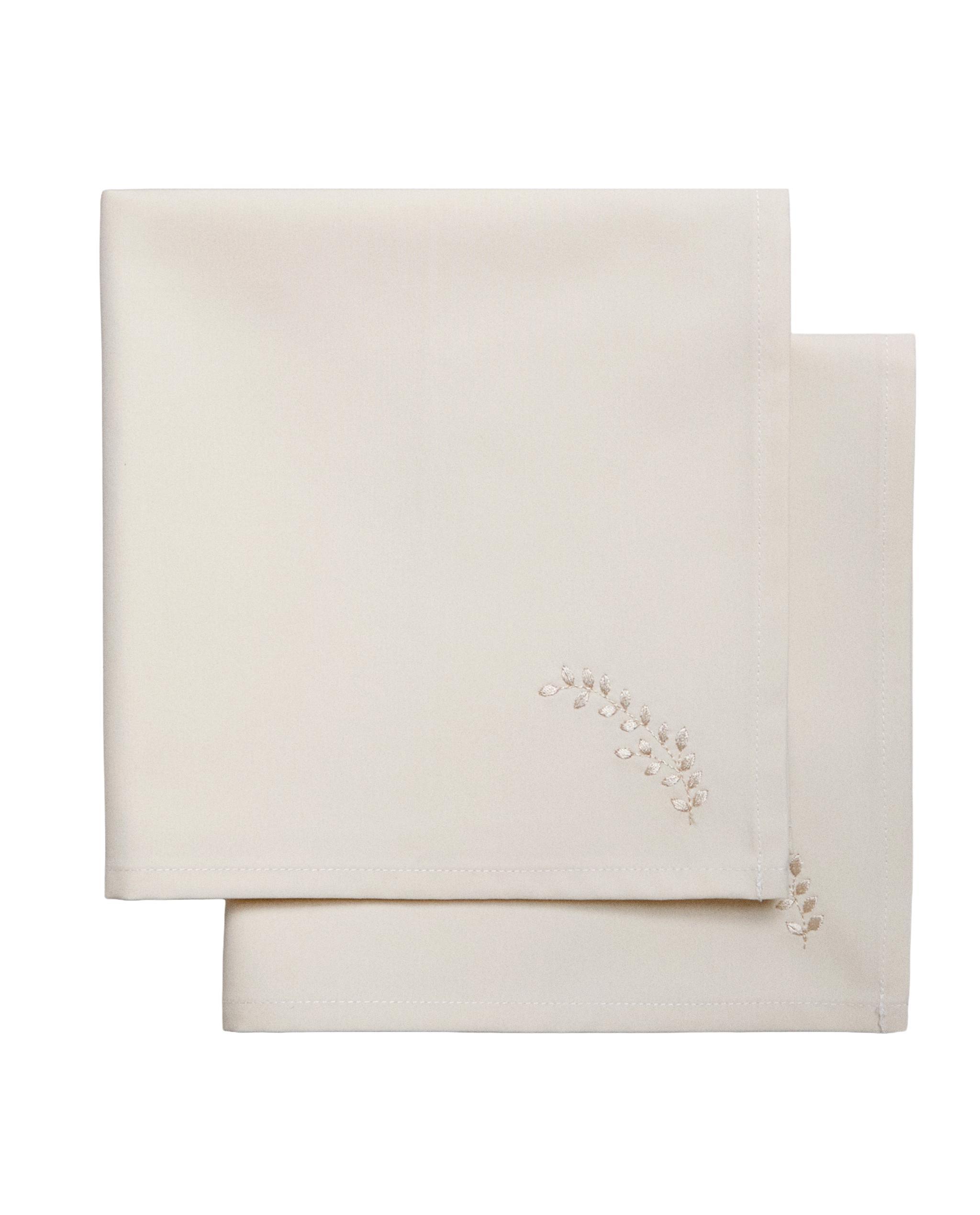 PACK OF PLANT EMBROIDERY NAPKINS (PACK OF 2) product thumbnail 2