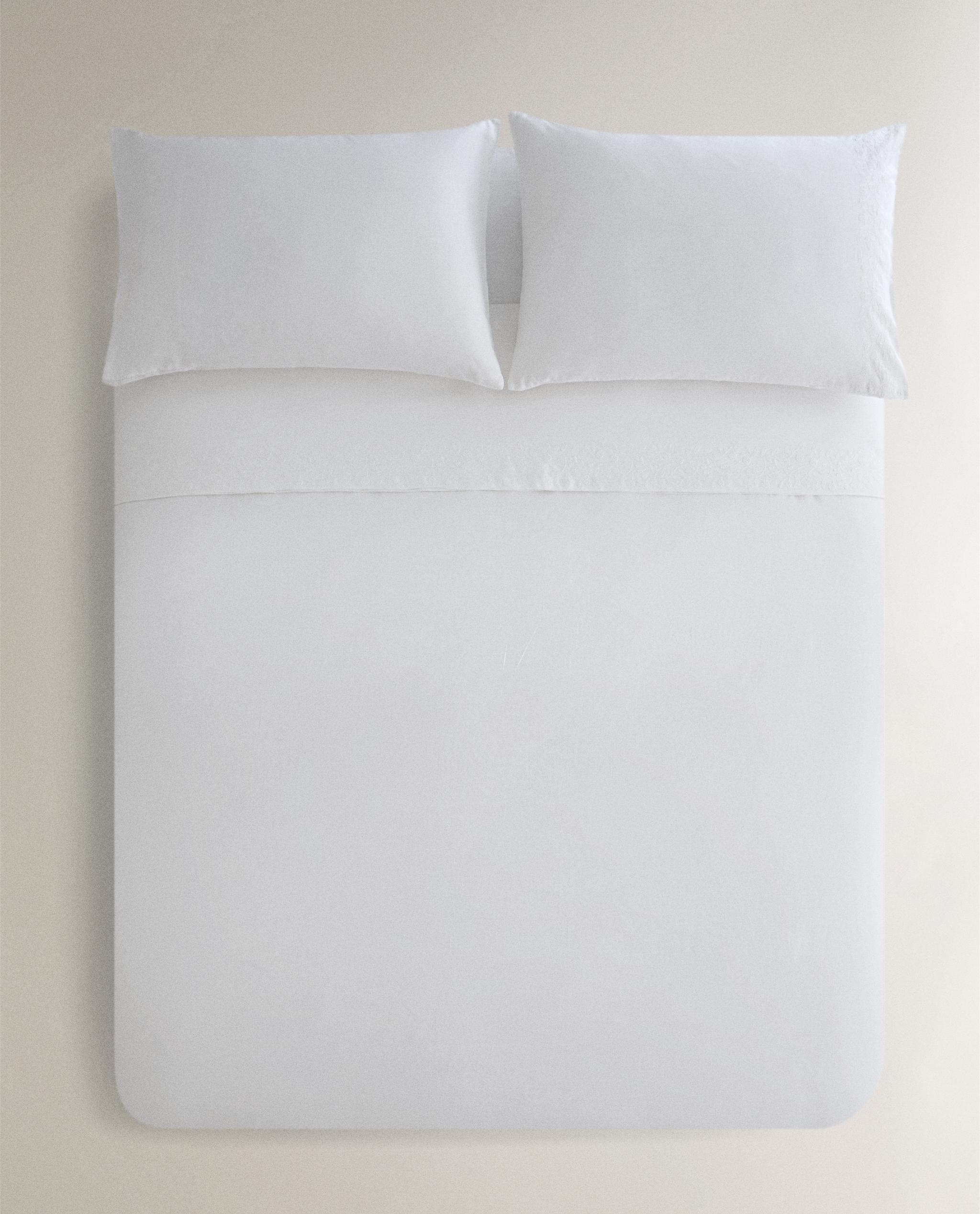 COTTON AND LINEN DUVET COVER WITH RAISED DESIGN product thumbnail 8