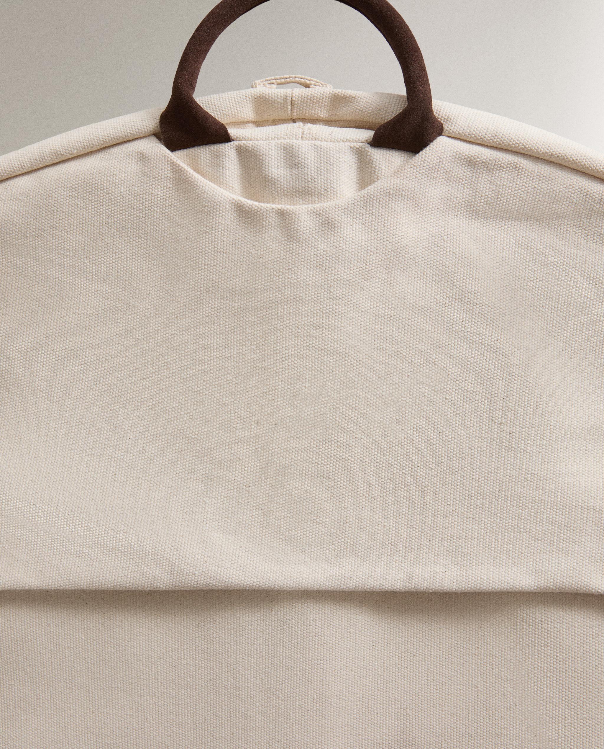 TRAVEL SUIT BAG WITH LEATHER DETAIL Zara Home United Kingdom