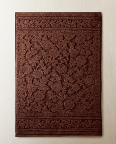 FLORAL JACQUARD BATH MAT