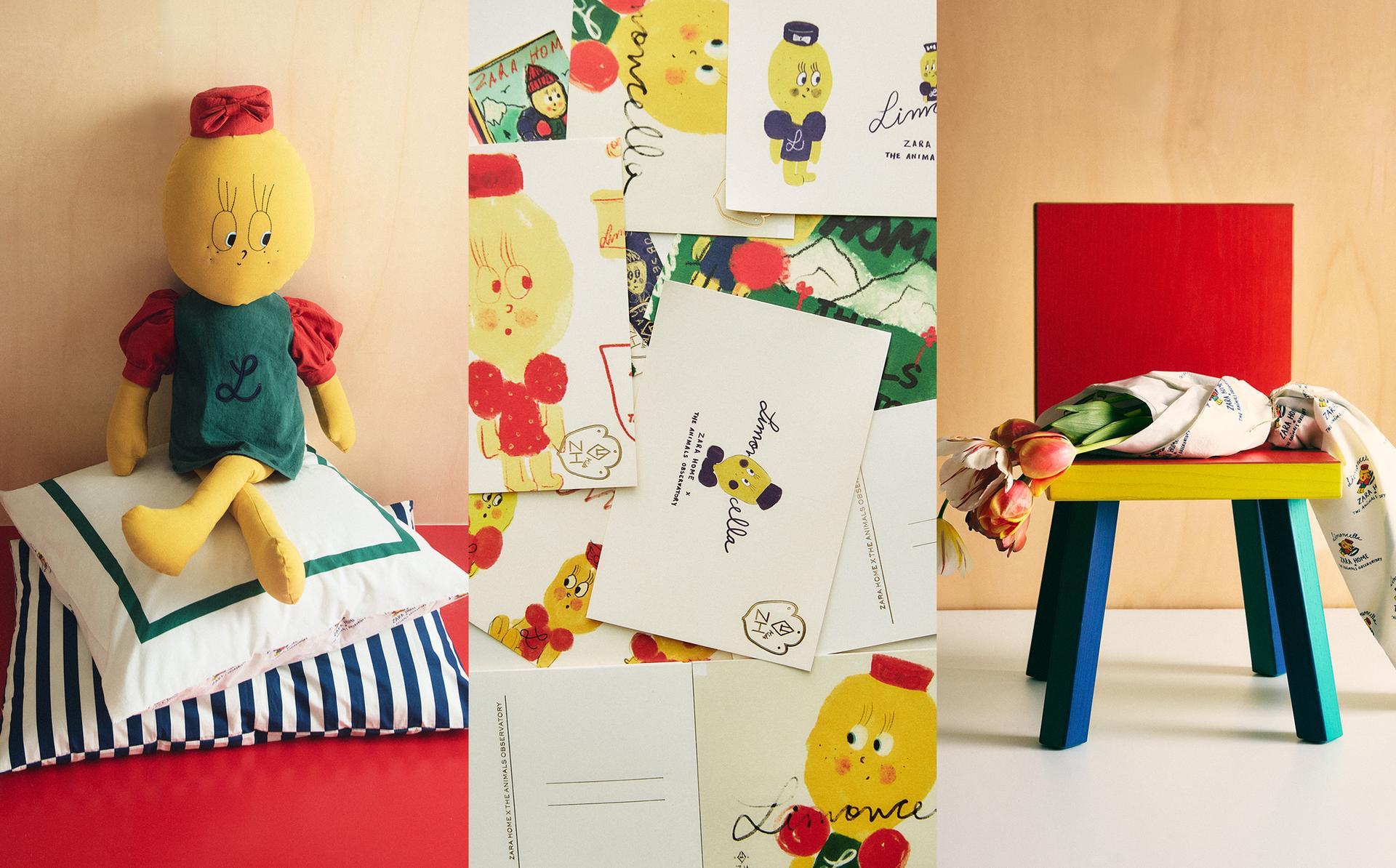 XL PLUSH TOY AND PILLOWCASES LIMONCELLA X THE ANIMALS OBSERVATORY XL PLUSH TOY AND PILLOWCASES LIMONCELLA X THE ANIMALS OBSERVATORY