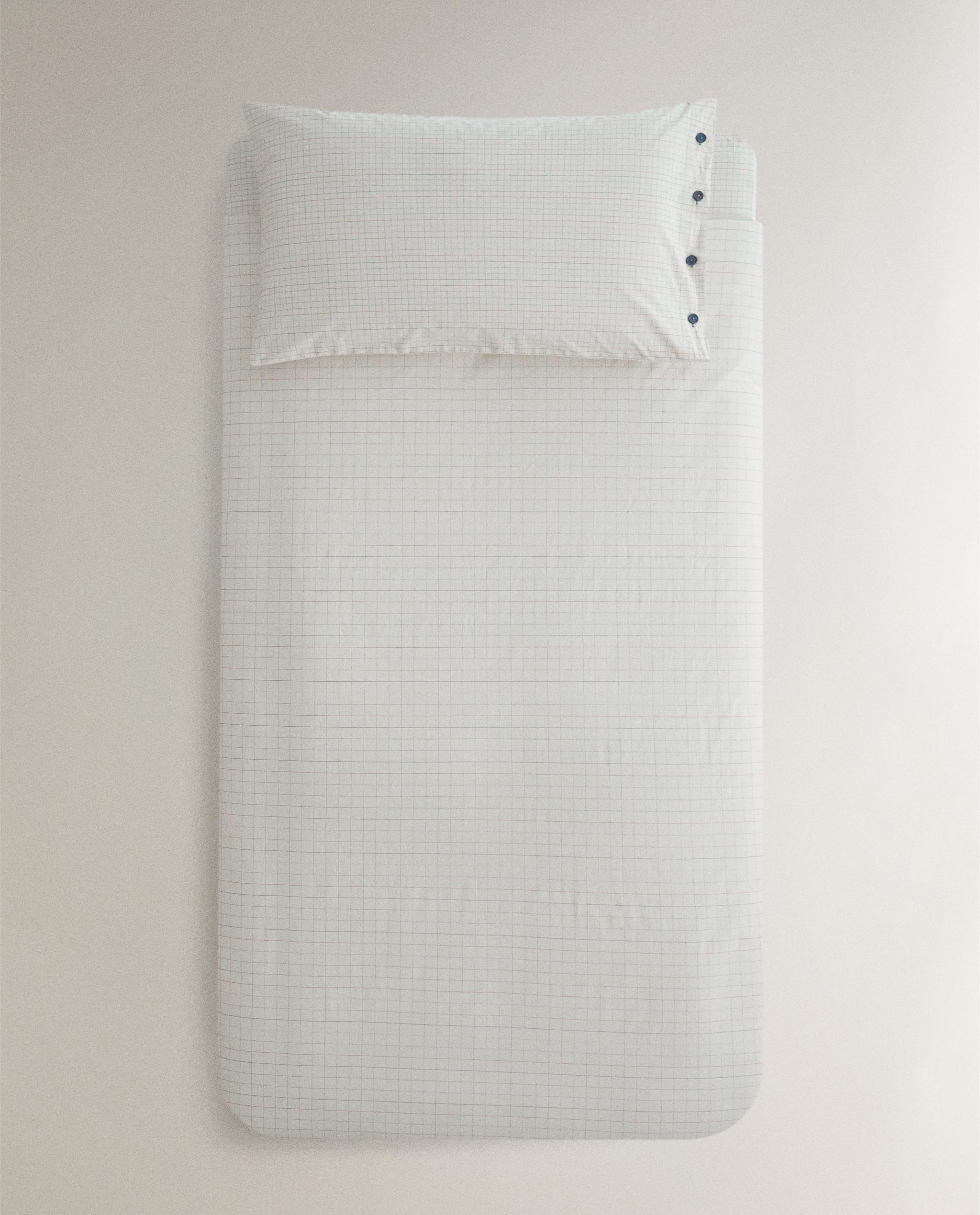 CHILDREN'S CHECK COTTON DUVET COVER product thumbnail 7