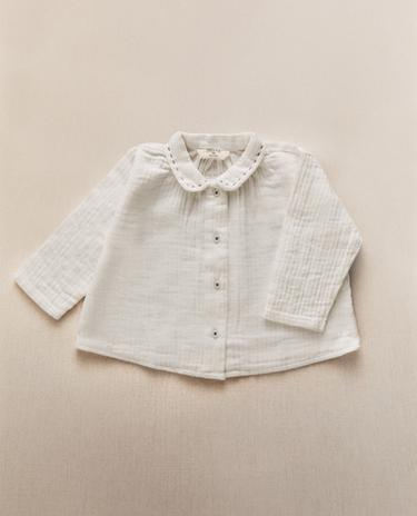 CAMISA BEBÉ ALGODÓN MUSELINA CAMISA BEBÉ ALGODÓN MUSELINA