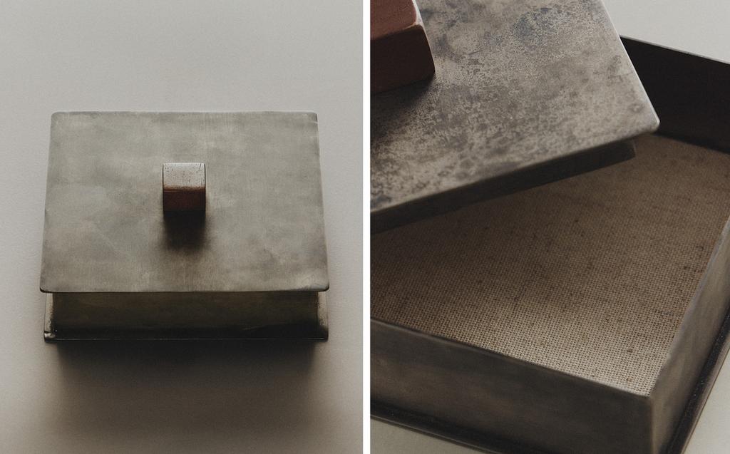 METAL BOX WITH WOODEN HANDLE METAL BOX WITH WOODEN HANDLE