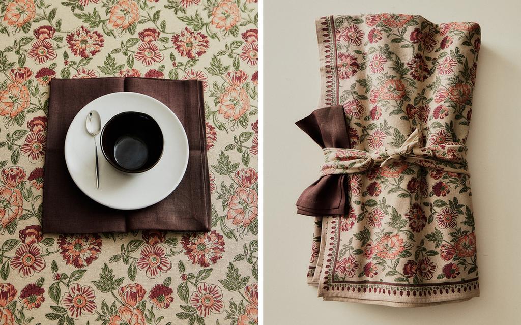 Zara Home Çiçək çapı pambıq süfrə