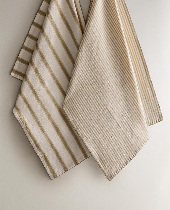 STRIPED KITCHEN TOWEL PACK (PACK OF 2) STRIPED KITCHEN TOWEL PACK (PACK OF 2)